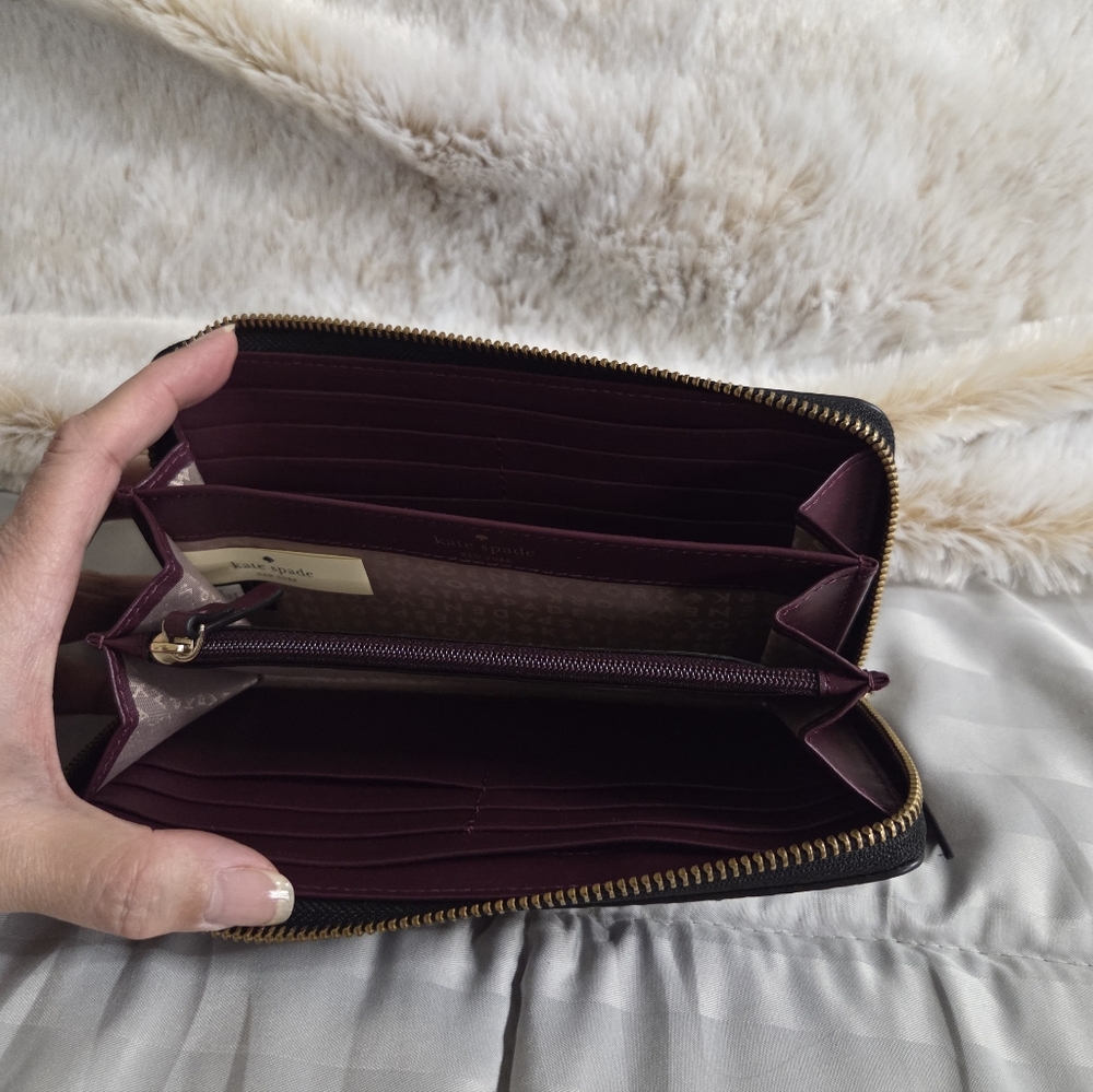 Kate Spade Neda Anderson Way Zip-Around Leather Wallet - Picture 7 of 15